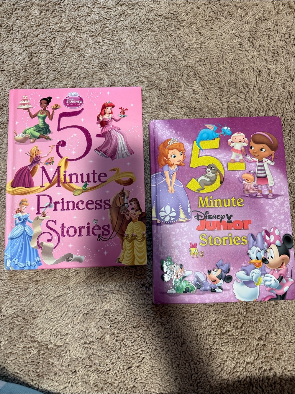 Disney Pink 5 Minute Princess Stories - Sparkling Pink Covers